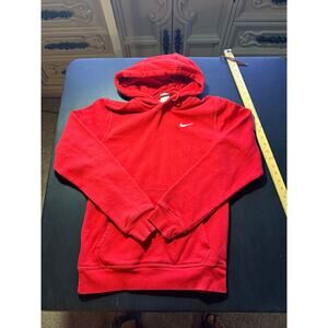 Nike Red Pullover Hoodie Men’s Small Swoosh Logo